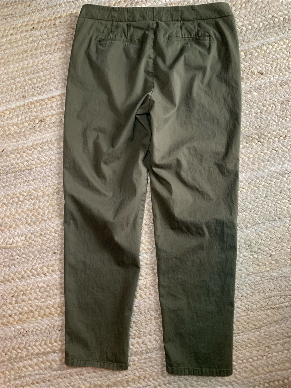 J. Jill Light Olive Green Straight-Leg Live-in Chinos - Picture 4 of 9